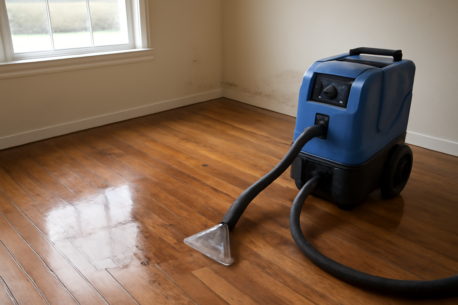 Hardwood Floor Water Extraction in Garland, TX