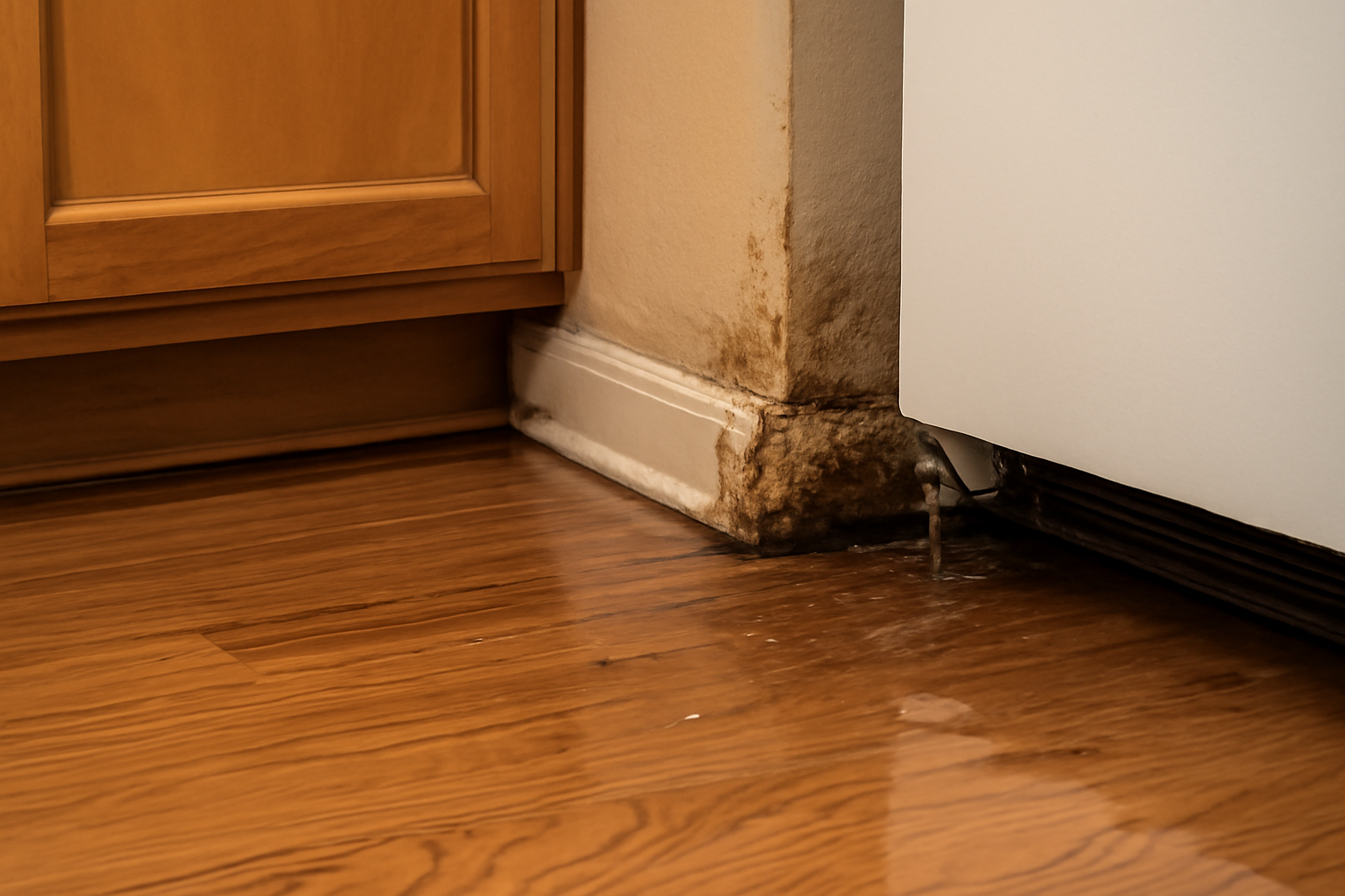 Ice Maker Line Leak Water Removal in Watauga, TX