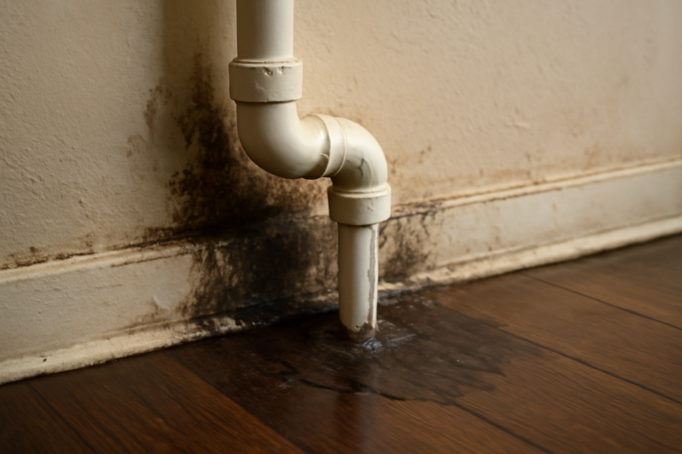 Leaking Pipe Water Removal