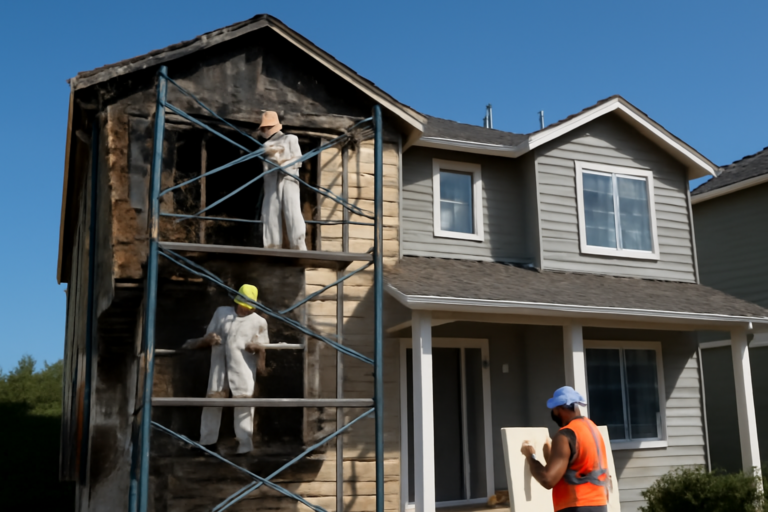 Fire damage restoration service