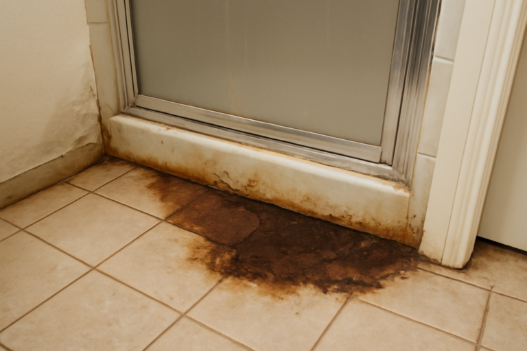 Shower Pan Leak Water Removal