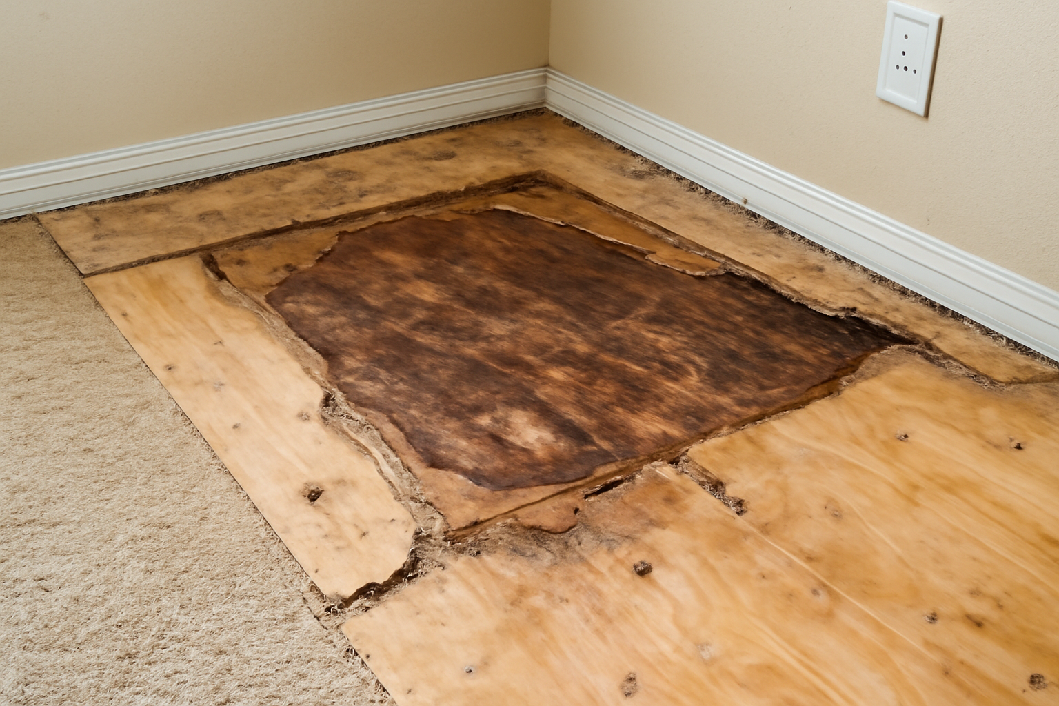 Subfloor Water Damage Repair in Garland, TX