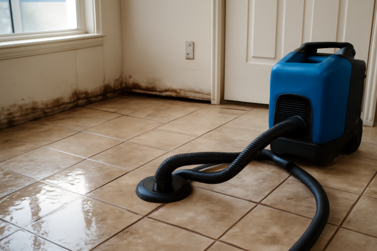Tile Floor Water Extraction