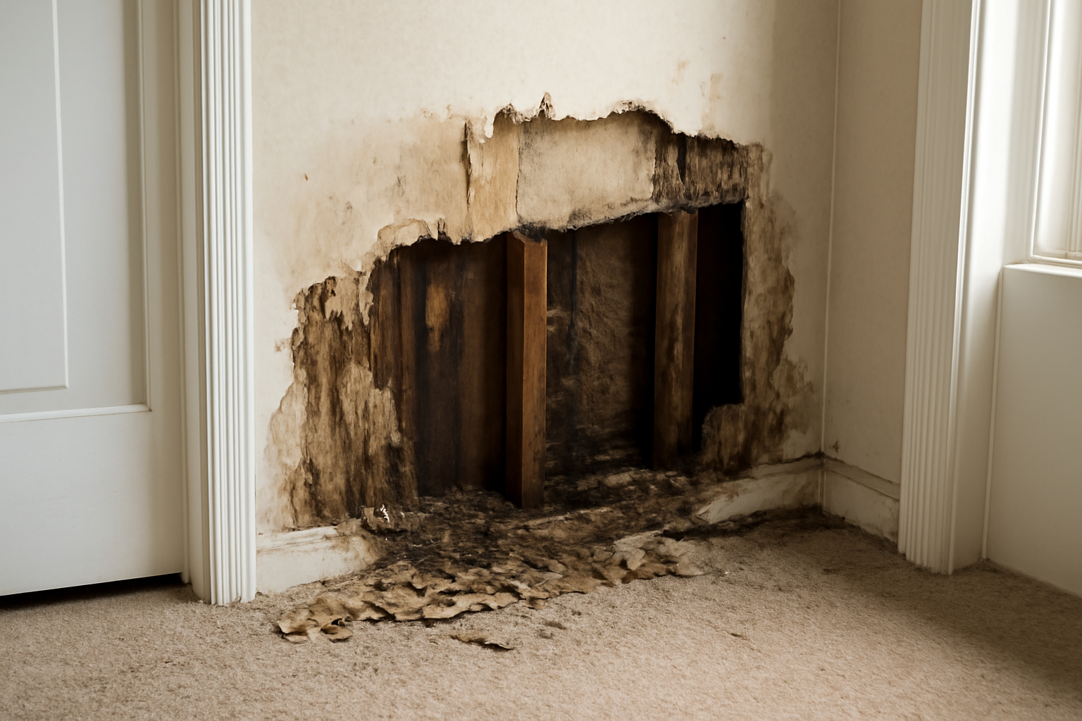 Wall Cavity Water Extraction in Fate, TX