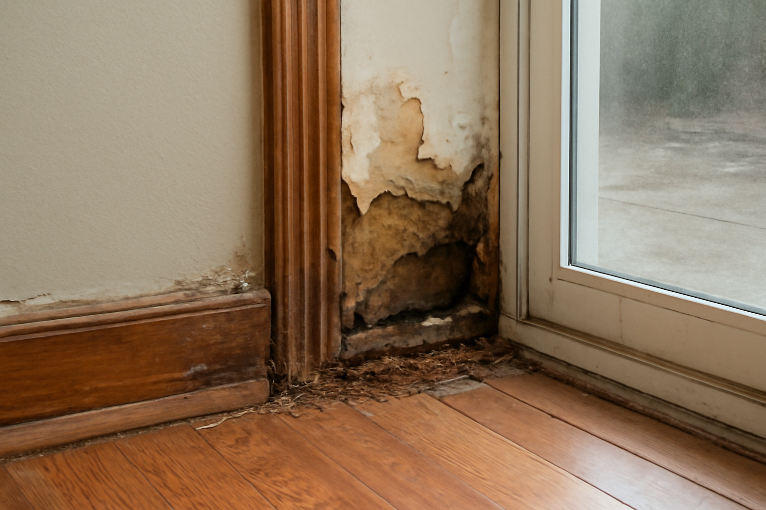 Wood Trim Water Damage Restoration in River Oaks, TX
